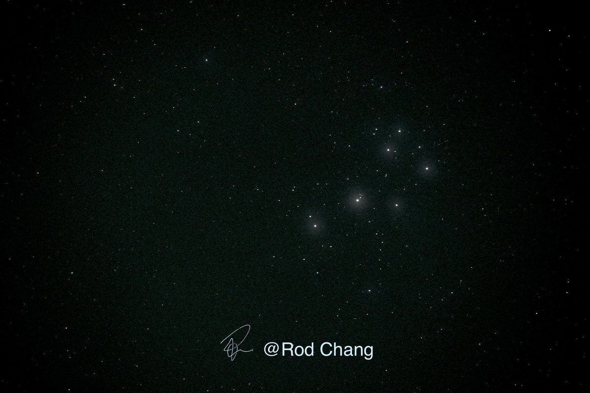 rodmagic's tweet image. Pleiades at 19:12 GMT  06 -Jan-2021 London with Pentax K1 Mark-II
ISO 1600, 10", f4.5, 300mm #Pleiades #Astrophotography