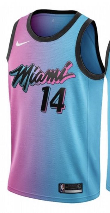 tkutcher_'s tweet photo. Don’t try to tell me these heat uniforms weren’t inspired by trix cotton candy yogurt https://t.co/iqkMP1RYqN