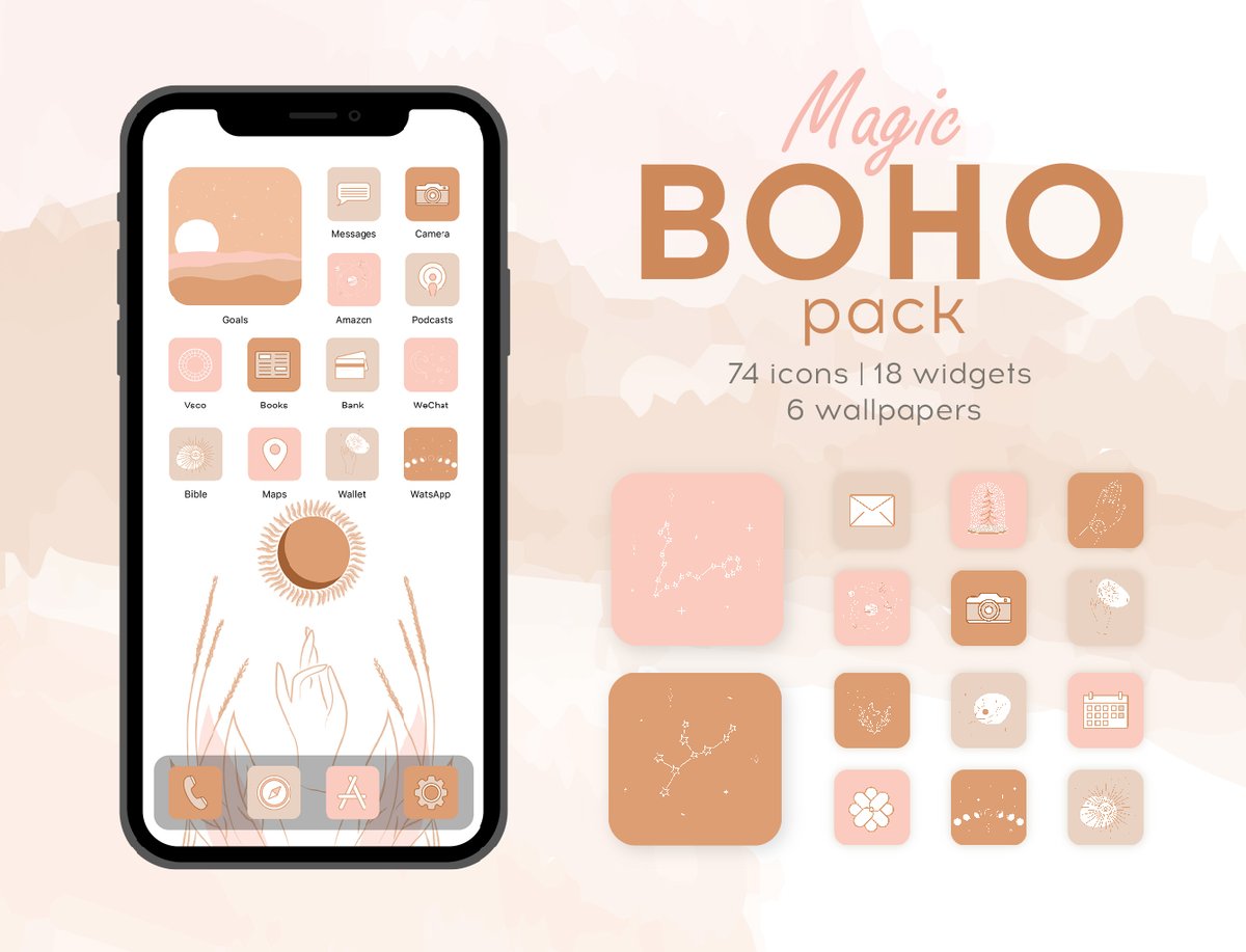ASAPVisuals's tweet photo. Simple, minimal boho app icons.  #ios14icons #ios14homescreen #iOS14 #iOS14th #ios14widgets #ioshomescreen #homescreen #ios14 #bohoappios14bohotheme #homescreen #themer #homescreenapp #ios14aesthetic #widgetios14boho #widgetios14boho https://t.co/QnAovvzXYq