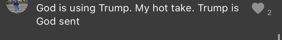 Apperantly Trump is Jesus. I can't say I'm surprised by this development.