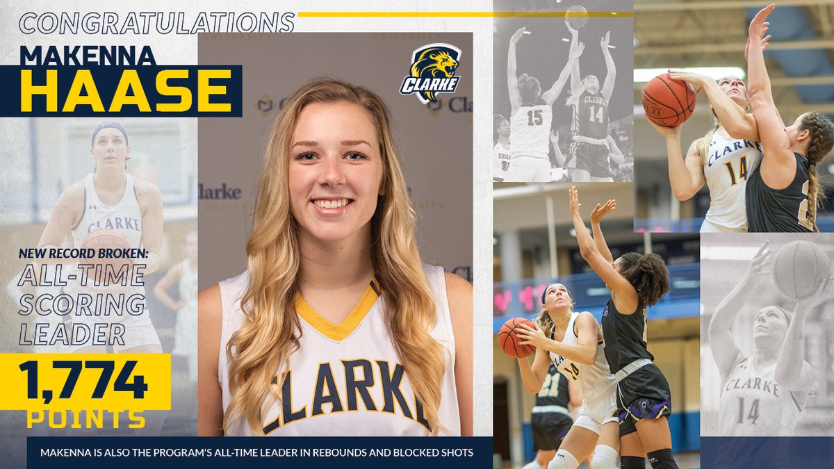 ClarkeAthletics's tweet photo. Congrats Makenna. 1,774 and counting! https://t.co/CNOnQ44q0G