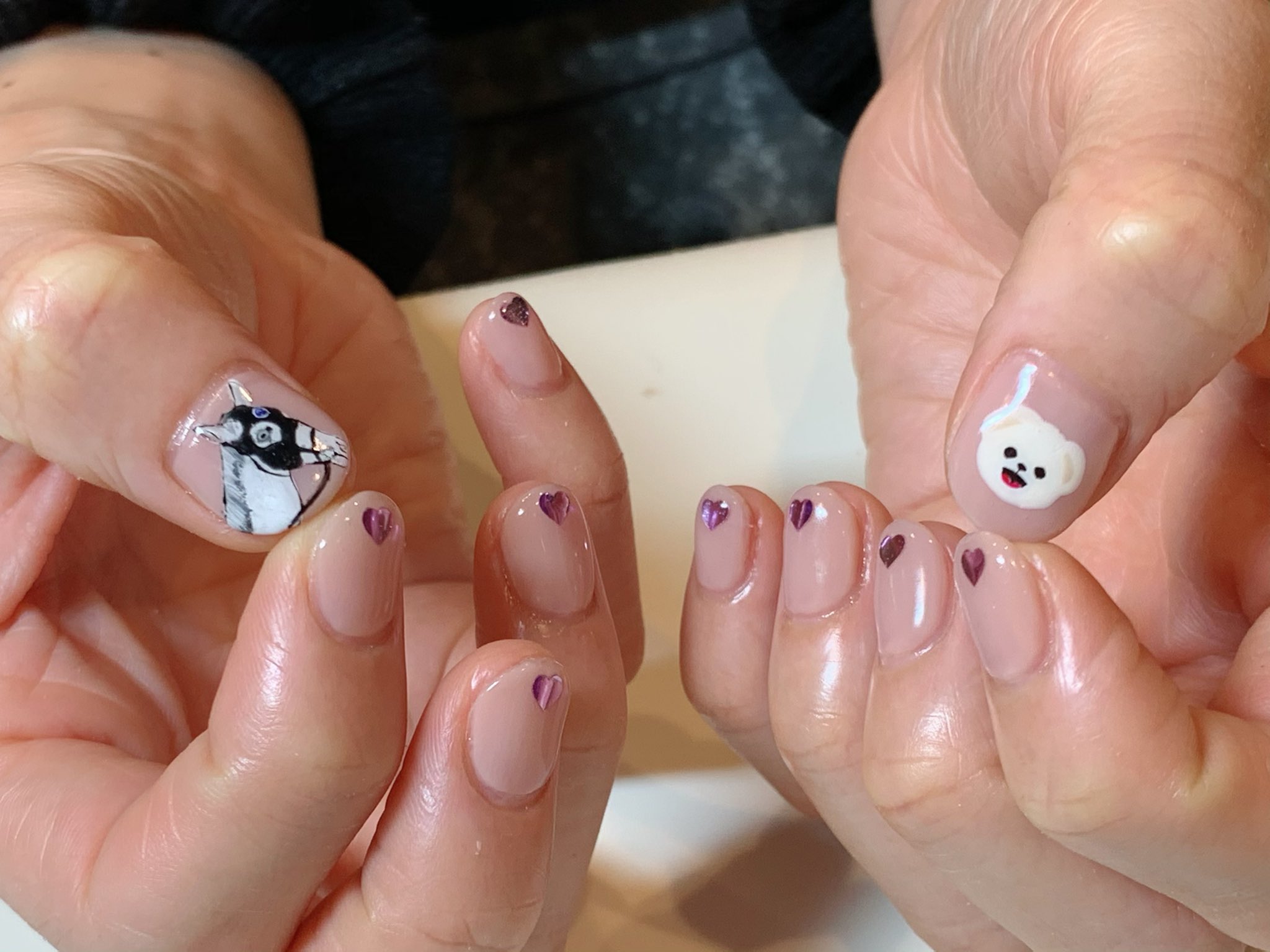 Tokio Nail Tokionail 新宿御苑前 ネイルサロン キャラネイル 痛ネイル イベントネイル 手書きアート 冬ネイル 競馬ネイル 競馬女子 シロニィ オッドアイ サラブレッド ファーファ ハートネイル T Co Lwn7v40twk Twitter