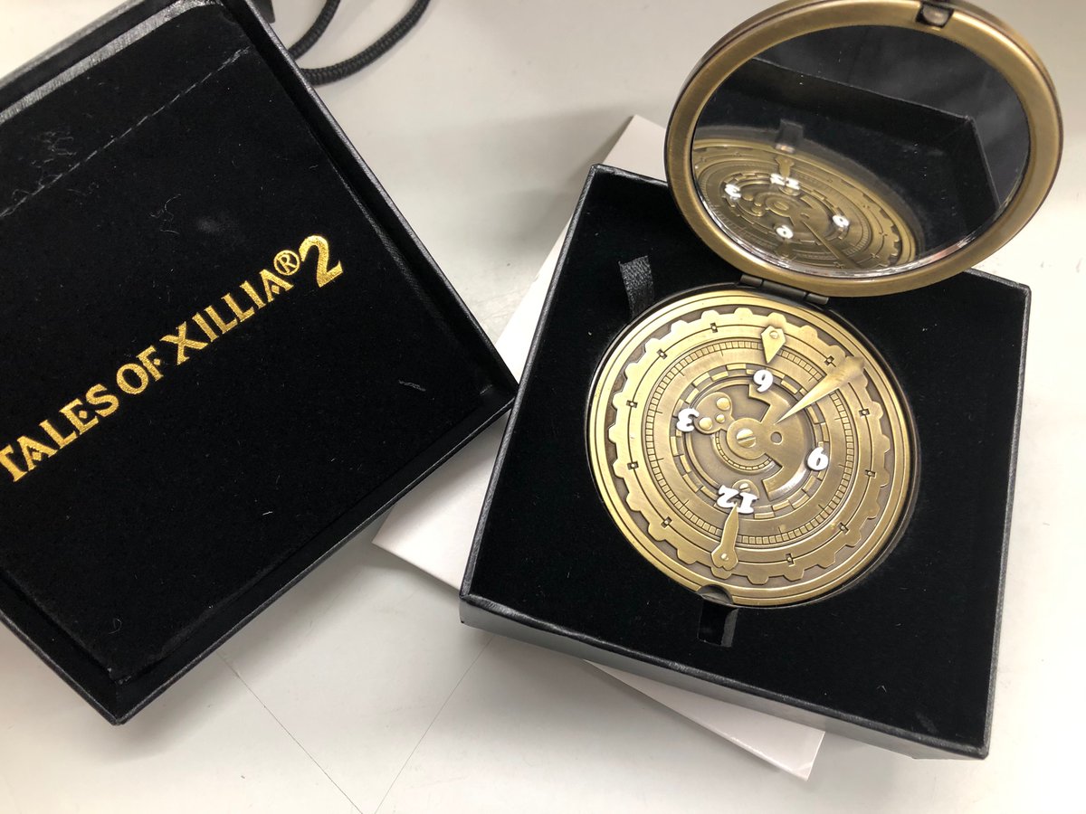 TOX2 テイルズオブエクシリア2 懐中時計型 コンパクトミラー ゴールド