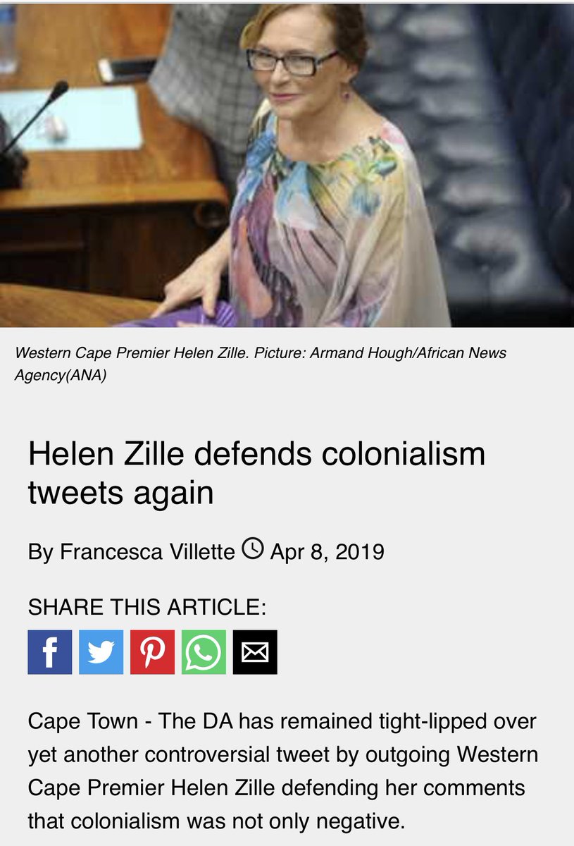 More visual footnotes 1. Helen Zille on colonialism. 2. Helen Zille sharing racist cartoons. 3. Diane Kohler Barnard sharing post calling for return of Botha. 4. Afriforum meeting with Ted Cruz to mislead Americans about  #WhiteGenocide. We know who the Trump people are.