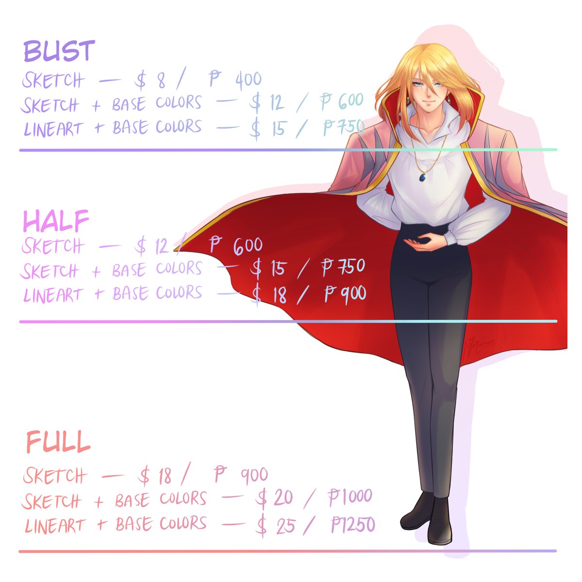 rjbrtwrks's tweet photo. ✨COMMISSIONS OPEN!✨
RTs are ozum~
TOS: https://t.co/uBtNIck2jk
art samples: https://t.co/rcahk1OR3I
#artph #artcommissions #commissionartist #digitalcommisions #drawingcommisions #art #digitalart #digitalartcommissions #commission #commissions #artistontwittter #ArtCommission https://t.co/g6oxC225iS