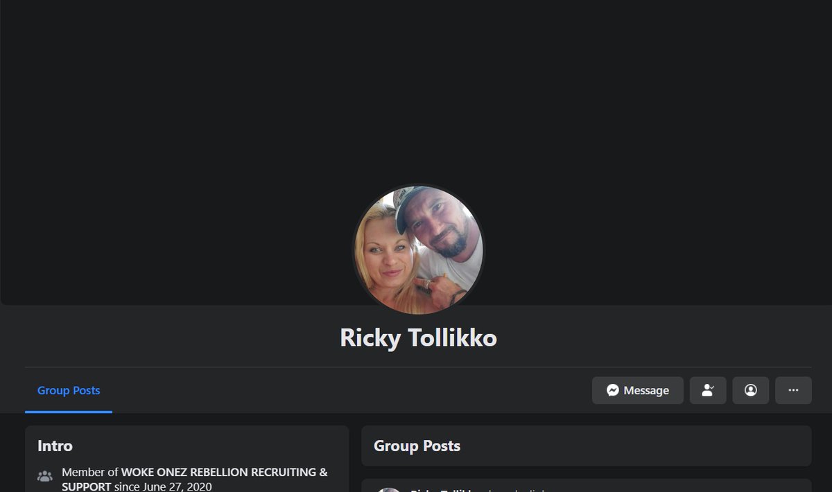 An update and clarification. Ricky was NOT in Washington. He only posted the photo of the guy with the Confederate battle flag as his Facebook banner.That said, Facebook appears to have rectified that. /35