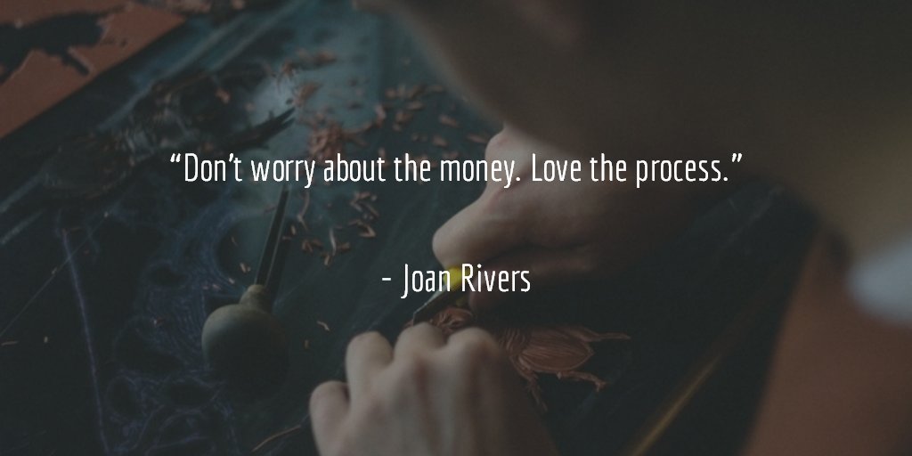 imtorsten's tweet photo. "Don’t worry about the money. Love the process."
- Joan Rivers
#quote #successquote https://t.co/c9ohqRBZIG https://t.co/7bEqrnMojg
