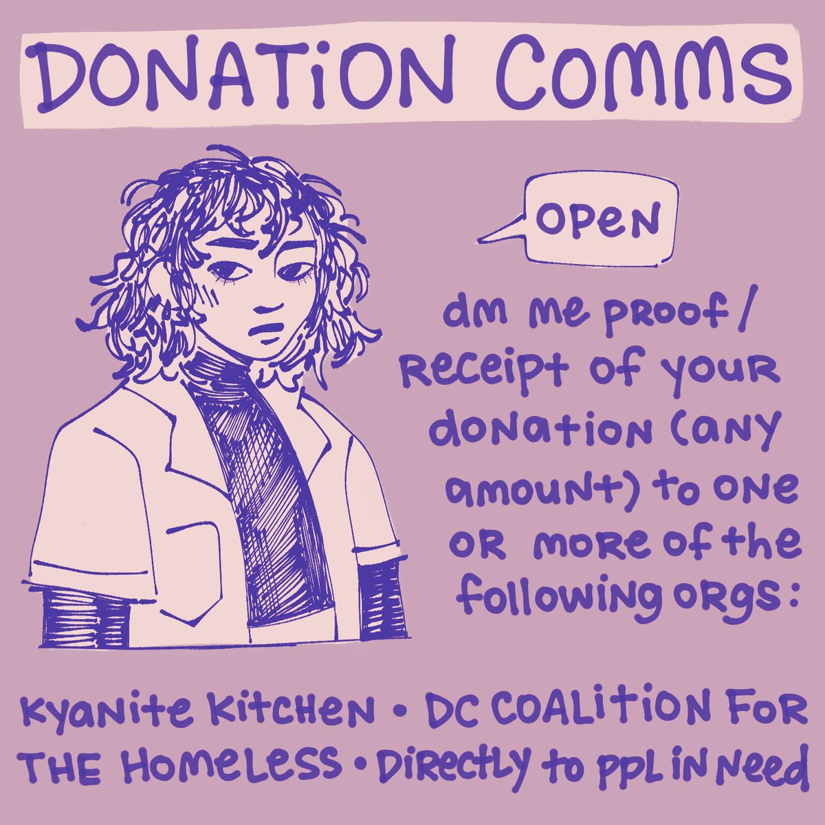 panstarri's tweet photo. ‼️ DONATION SKETCH COMMISSIONS OPEN ‼️
i will draw for you if you dm me proof / receipt of your donation to any of the groups listed (as well as directly to people in one of the threads linked below) https://t.co/dMWMGCi08K