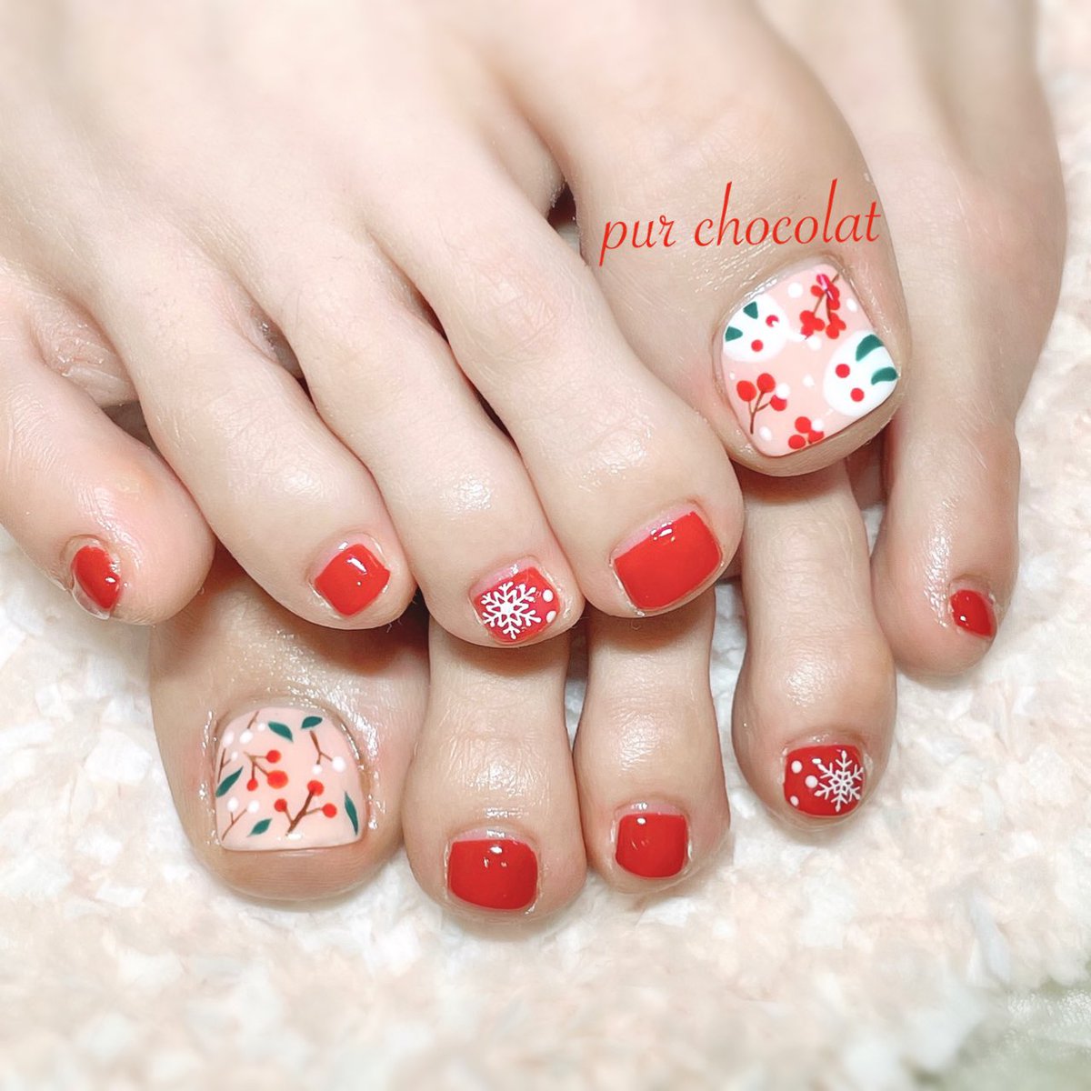 小平nail ピュールショコラ 雪うさぎちゃん ハンドの雪うさぎちゃんも制作中です 是非お試し下さい ご予約空き状況 7日13時半 18時 8日18時 12日12時 13日14時半 14日17時 雪うさぎ 雪うさぎネイル 南天 ネイル