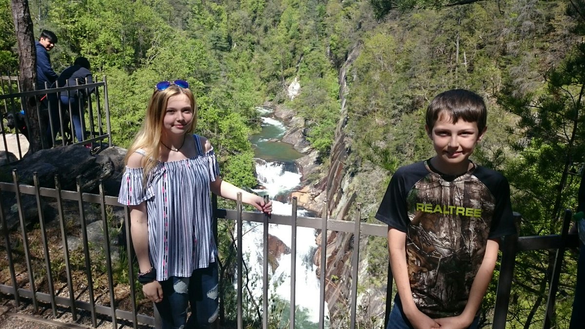 A few years back of two of my Grandkids at Tallulah Gorge.