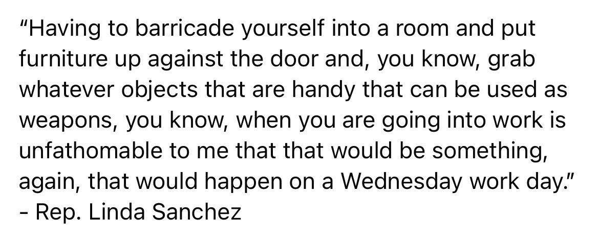 Every teacher in America knows this routine. We practice it with our students. It’s scary, we know. <a href="/RepLindaSanchez/">Rep. Linda Sánchez</a> ❤️