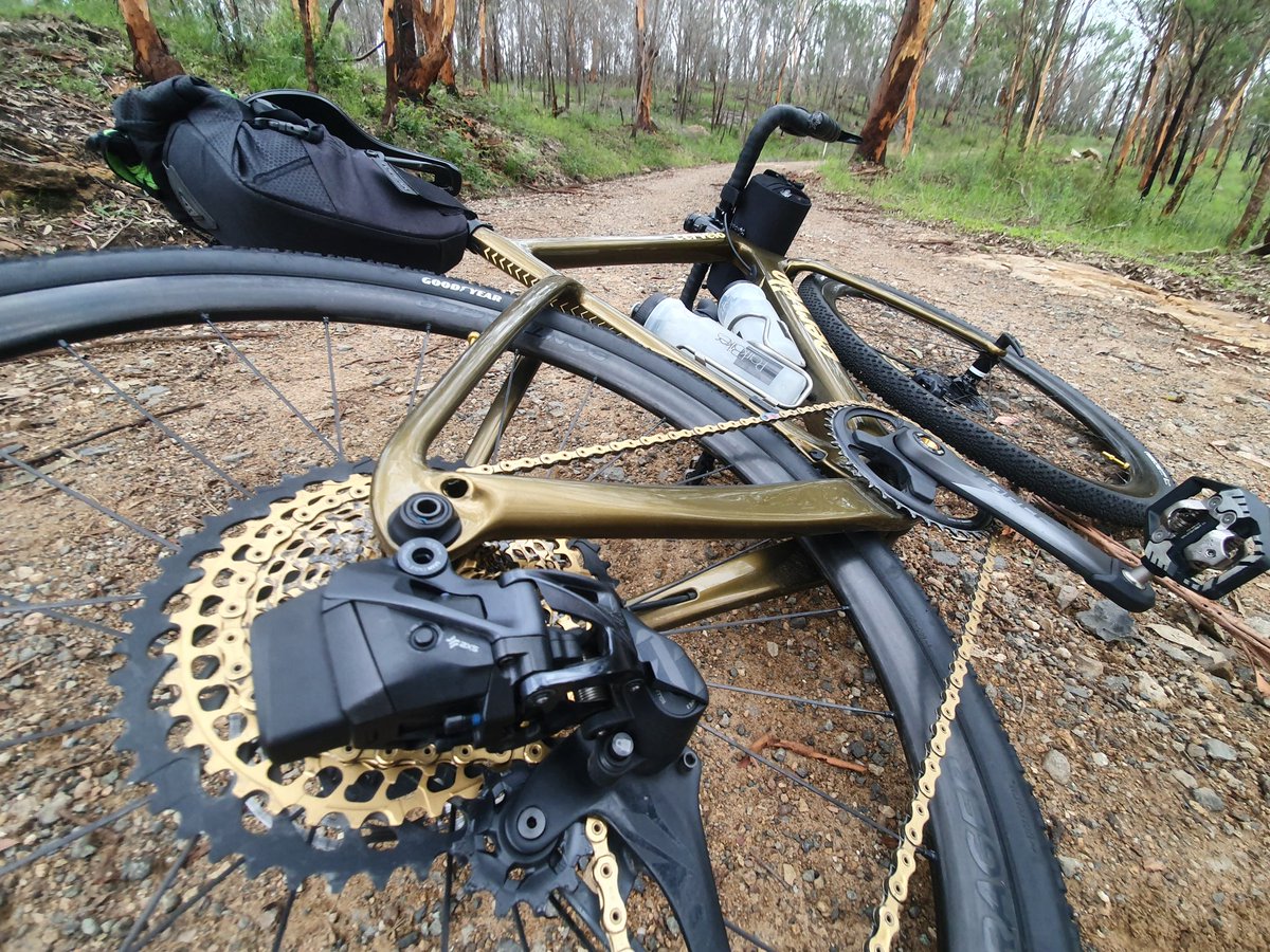 Solo escapes deep into the Wollemi👌#parkbikes #cervelo #aspero #sram #sramAXS