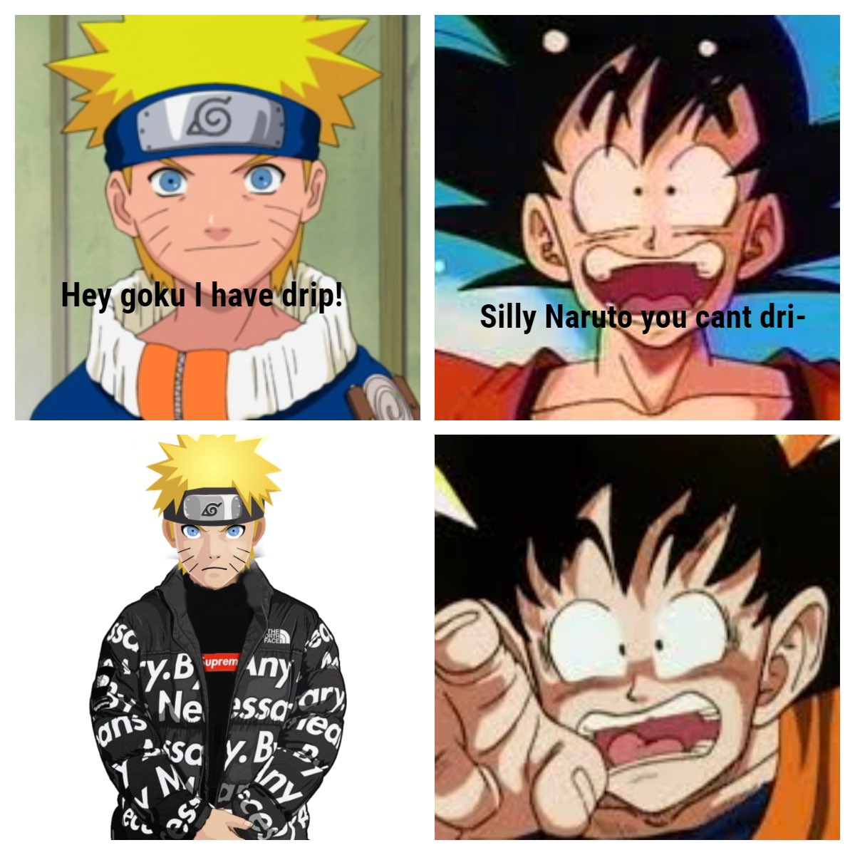 Dragon Ball e Naruto, parte 2. Meme