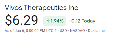 FelixMoving's tweet photo. **** Unnoticed recent IPO of The Vivos System $VVOS
It's an therapeutic technology treatment for the treatment of sleep disordered / sleep apnea.
#sleepapnea

$6.29 price

I think its going to great investment for longer time better than  $IPOC $GIX $BFT $RMO $BFT #GHIV $DMF https://t.co/09yOQuIAqn