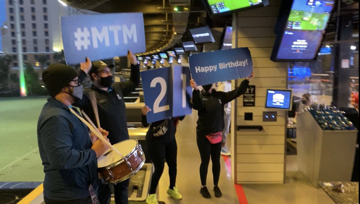 kraxner's tweet photo. Hey @Topgolf @TopgolfLasVegas, we need to know what #MTM means? It’s killing us. https://t.co/irL92hZyRh