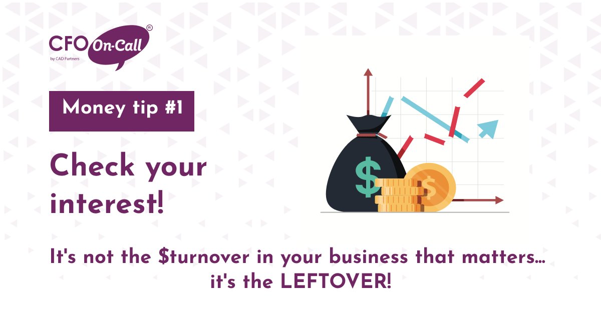 Our money tip to you this week is 👇

Check your interest! Better numbers management could save you thousands in unnecessary interest!
 
#financialcoaching #CFOFinance #financialofficer #cashflow