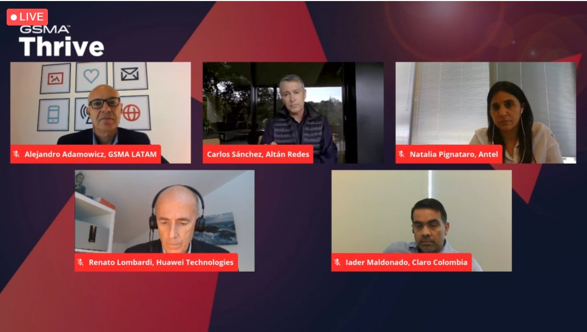 ✨ Highlights de #GSMAThrive Latin America ✨ En 'Preparando la red para el futuro: #backhaul inalámbrico en un mundo post-Covid', representantes de <a href="/ALTANMx/">ALTÁN Redes</a>, <a href="/AntelDeTodos/">Antel</a>, <a href="/ClaroColombia/">Claro Colombia</a> y <a href="/Huawei/">Huawei</a> compartieron su visión.

Vuelvan a ver la sesión: gsma.at/2KJlD8K.