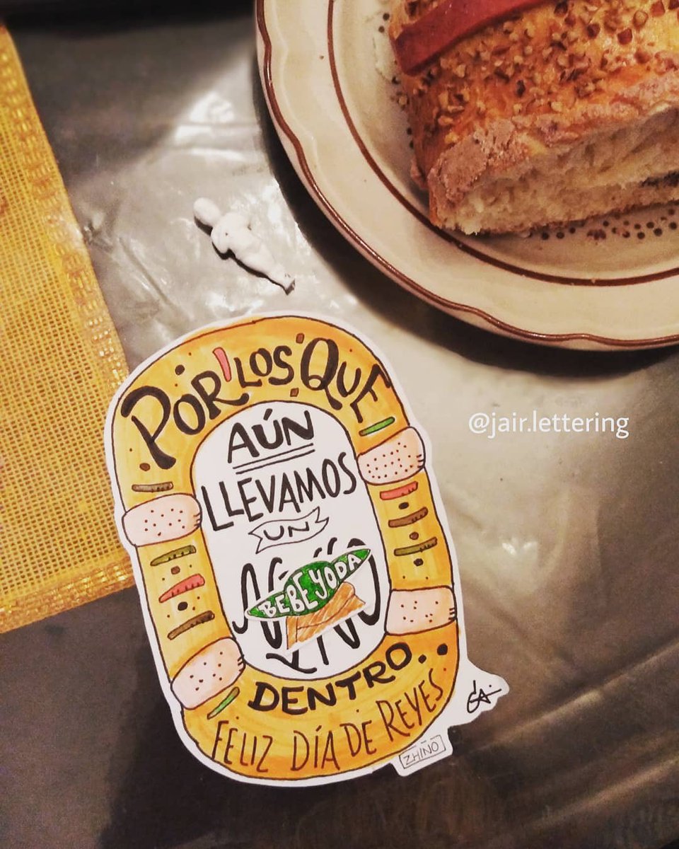 YairconJ's tweet image. Apenas voy a comer rosca y ya me salió el mono.😢 

Yo queria el verde orejón.

#handlettered #handlettering #reyesmagos #diadereyes #letteringenespañol #lettering