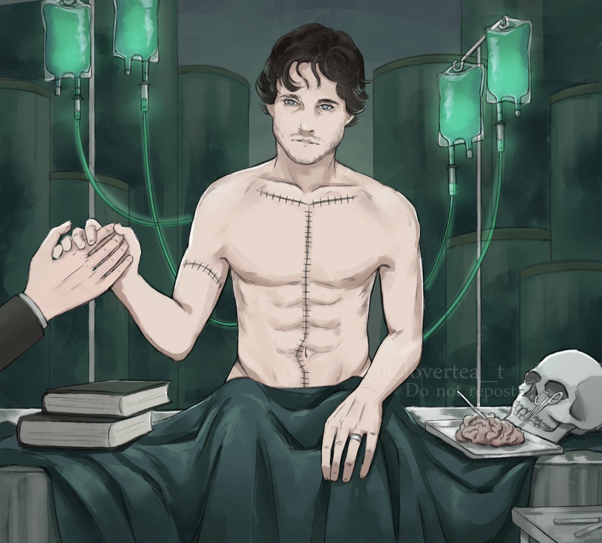Clovertea_t's tweet photo. #Hannibal #Hannigram 
The mad doctor and his resurrected lover

(click for the whole pic!) https://t.co/rAojYwCGyn