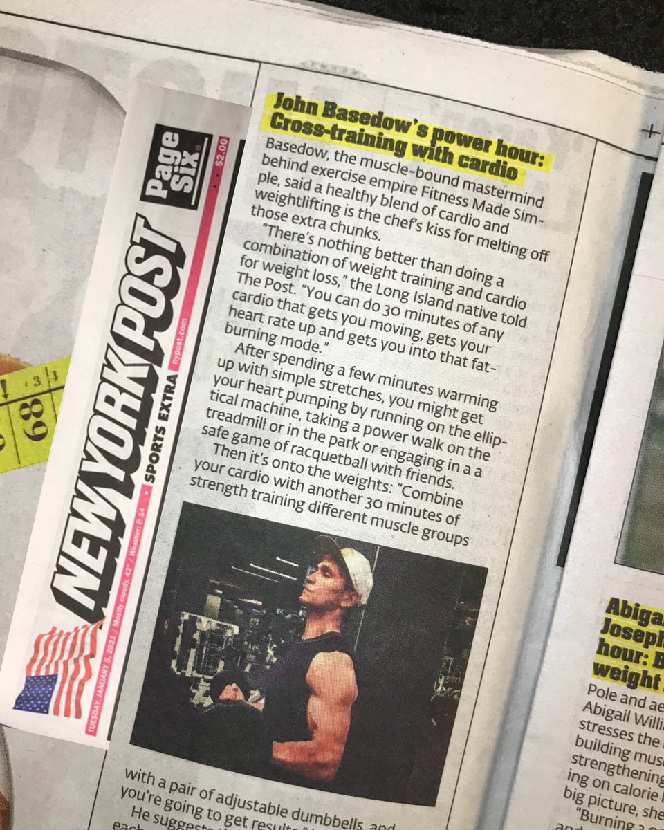 In the New York Post talking new year fitness tips! 💪🏼💯

nypost.com/2021/01/04/fit…

#newyearfitnesstips #NewYearsResolution #FitnessMotivation