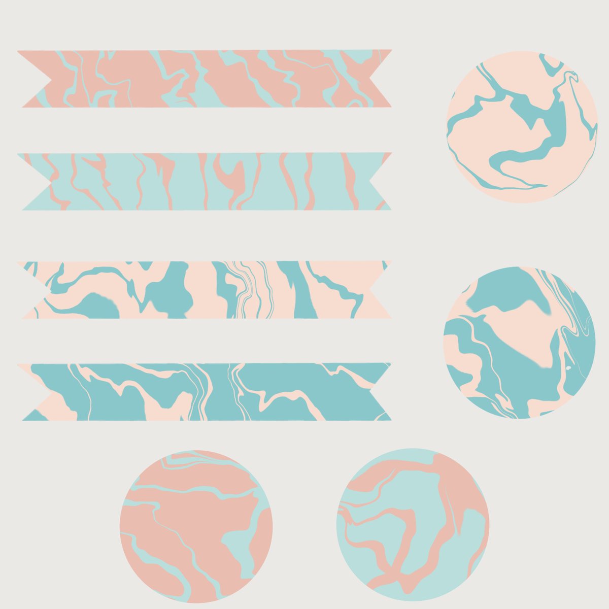 💻 Created some digital stickers to use with digital planner. This would be apart of the “Marble” digital sticker collections. Etsy shop opens on January 30th! LINK IN MY BIO!