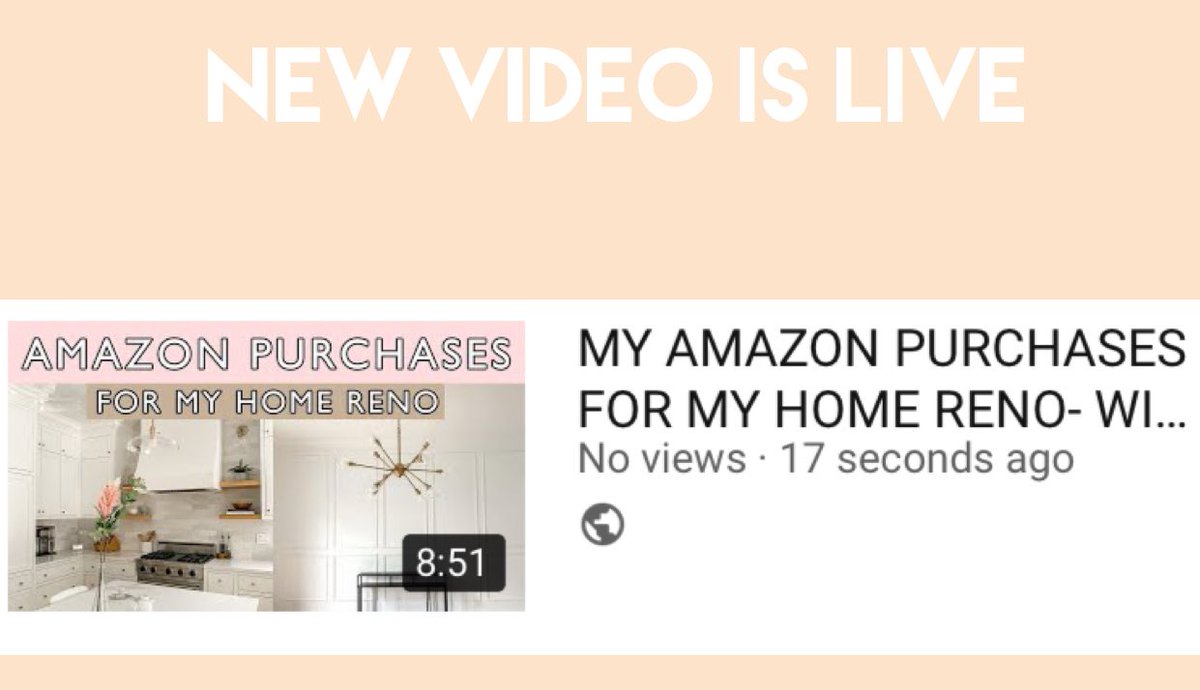 Second video here detailing our home reno and hoping to help anyone out who is in the midst of one or wanting to be!

youtu.be/xY8jfIGNXWs