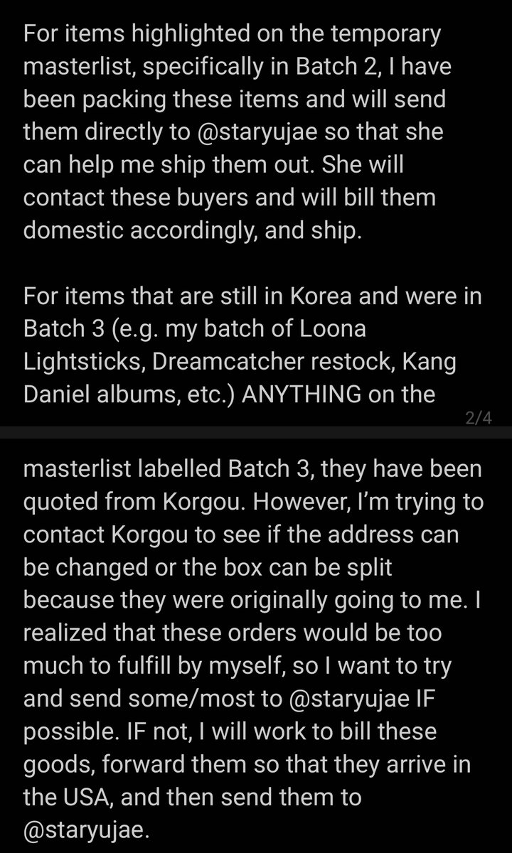 primroseGOs's tweet photo. [ UPDATE ]

I’m sorry. I am working with @staryujae on sorting this all out. Please read for my plans for the goods with me and in Korea.

Thank you. https://t.co/UiYB3IzvH5