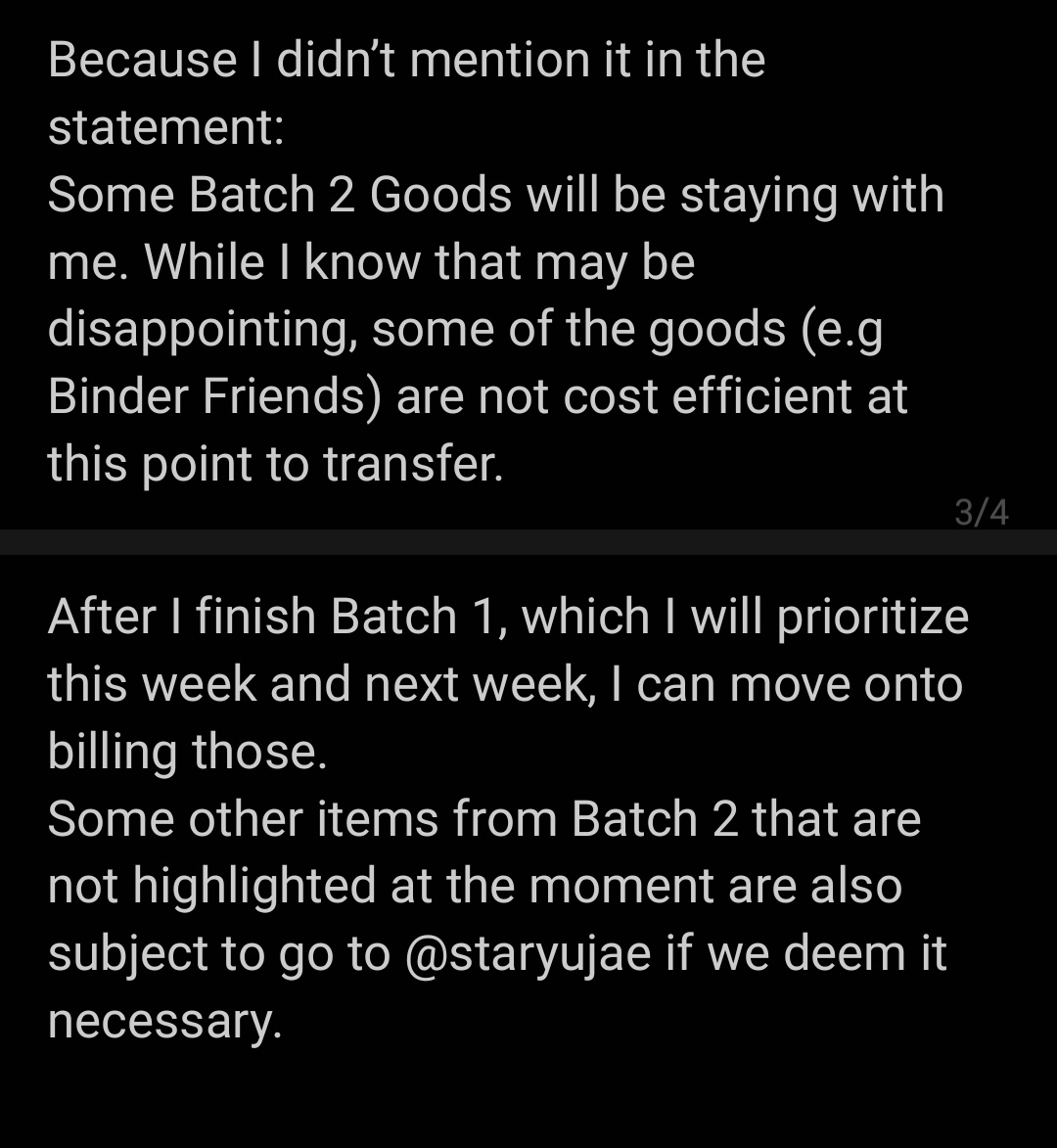 primroseGOs's tweet photo. [ UPDATE ]

I’m sorry. I am working with @staryujae on sorting this all out. Please read for my plans for the goods with me and in Korea.

Thank you. https://t.co/UiYB3IzvH5