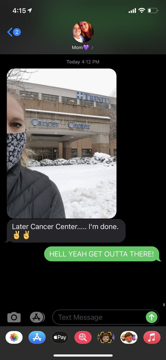 MarkinMeCrazy's tweet photo. I’m so sorry given the timing but, amongst all the chaos today, there was positivity for my family. My mom had her last treatment! Stage 3 skin cancer, double surgery and over a year of treatments, she’s finally done. Her strength is beyond inspirational ❤️ I love you mom 😩 https://t.co/Q6iaxzxjSX