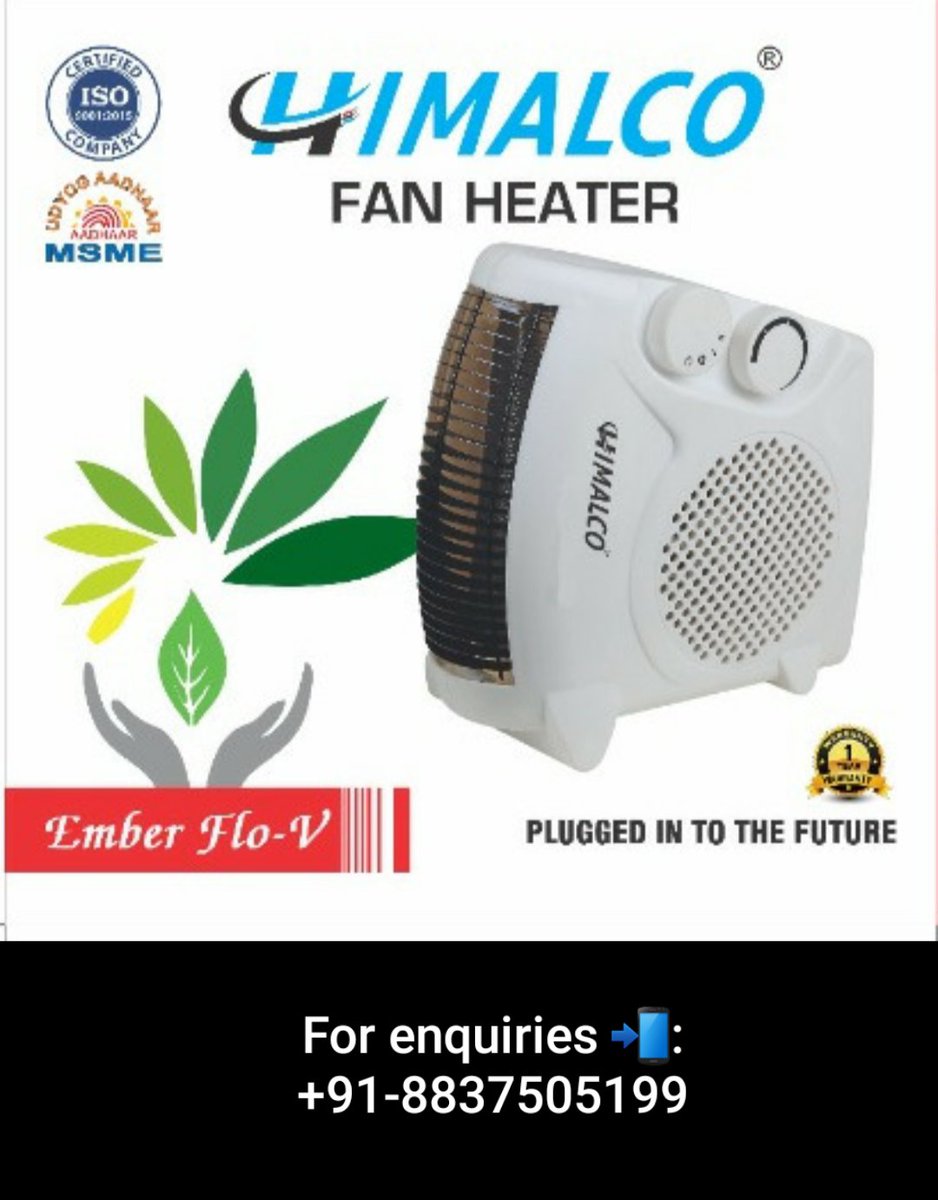 #Heaters #fanheaters #winters #himalco #himalcoindia #himalcocables #geysers #irons #aluminiumcables #aluminiumwires #aluminiumconductors #steel #wires #cables #himalcoappliances @himalcoPVCconduit
