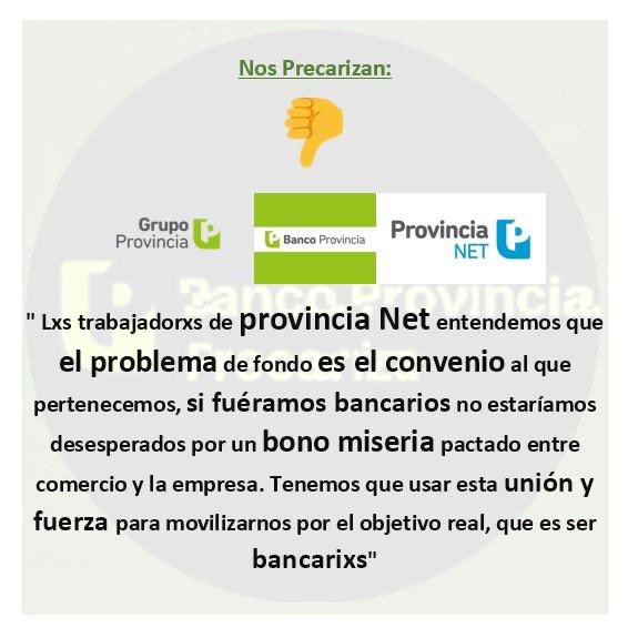 slavetothewage9's tweet photo. En este momento el sindicato de comercio está negociando un bono a espaldas de los trabajadores. Aceptaron suspender el paro sin consultarnos y no quieren decir el monto del bono que van a pedir. Es fundamental es pase a convenio bancario! #BancoProvinciaPrecariza @RominaDelPla https://t.co/gF58d5XbEh