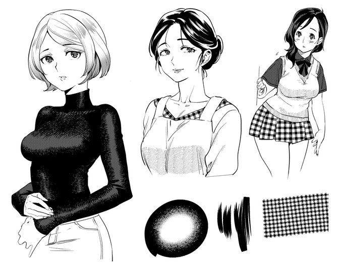 ブラシとキャラの練習 