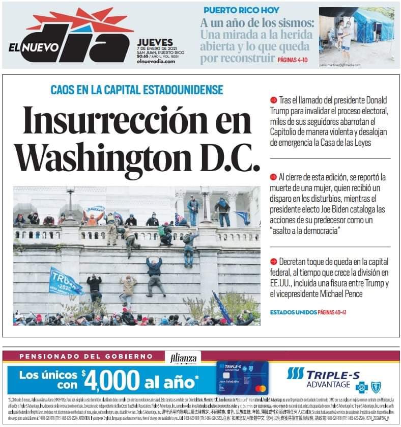 These are the newspapers’ front pages following the insurrection at the U.S. Capitol on Jan. 6, 2021. Please send me the ones that I’m missing. I’ll add more as they become available.9/