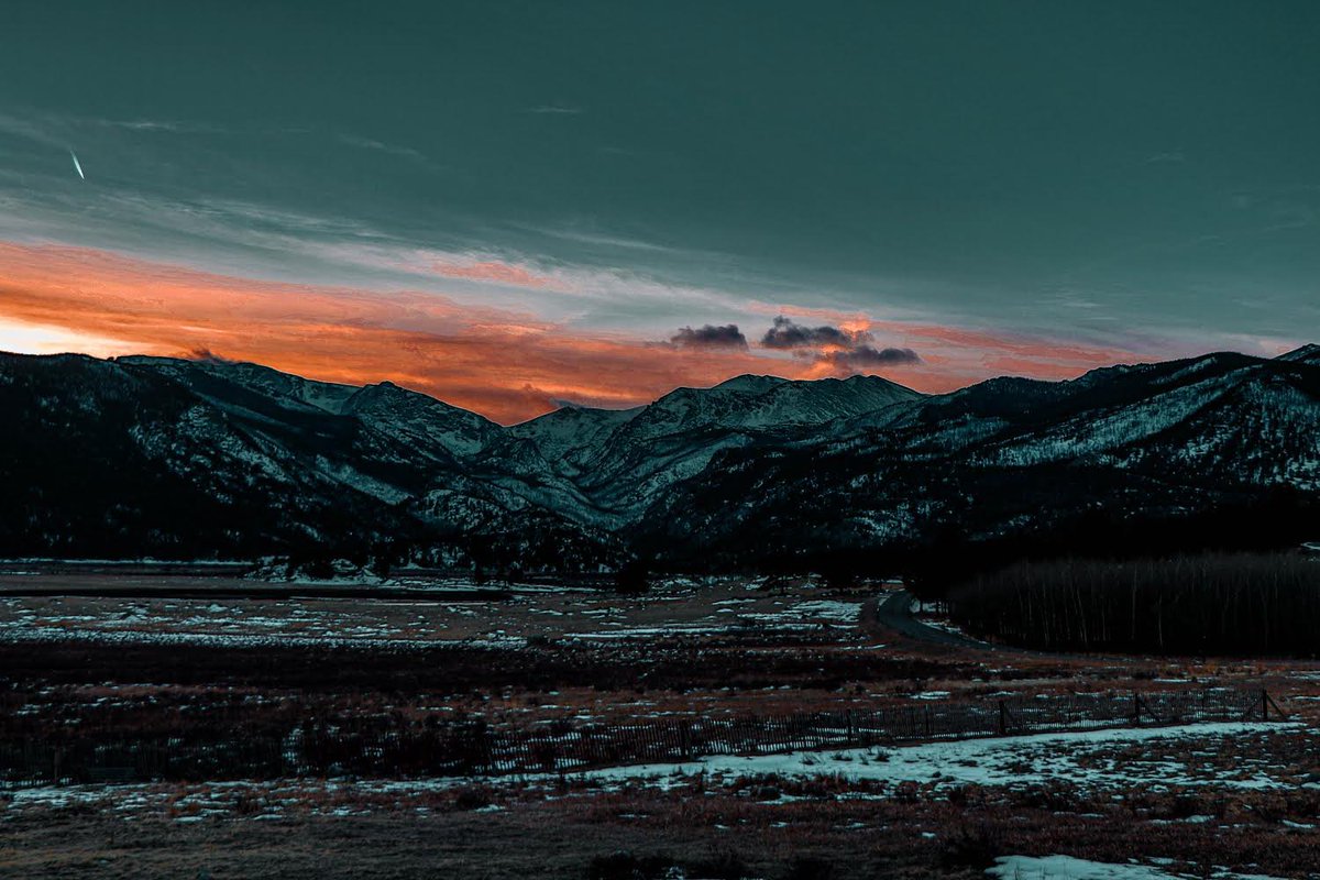 the sky was painted crazy tonight in the rockies