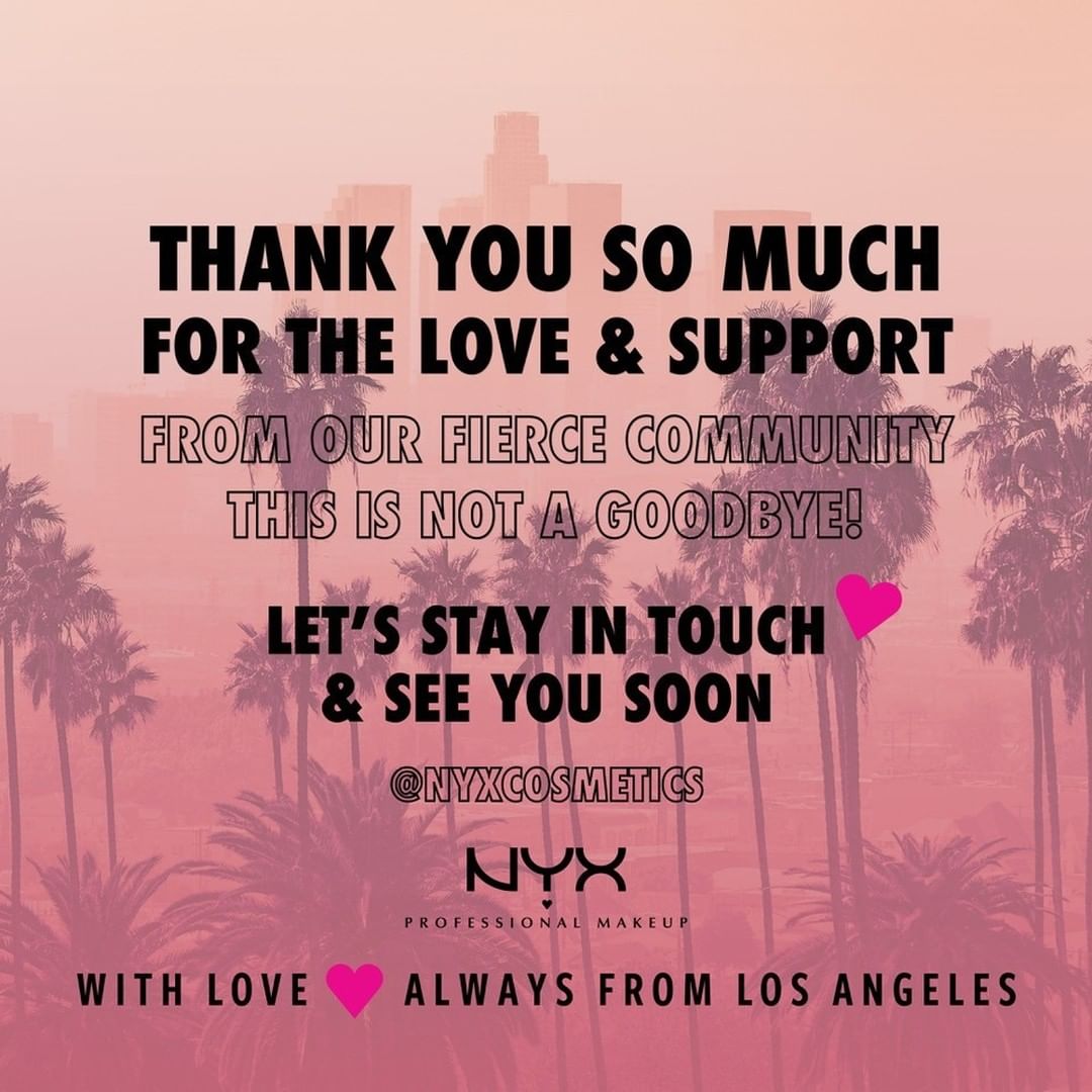RacunProduk's tweet photo. NYX Cosmetics Pamit 😔💄

NYX Cosmetics akan menutup permanen semua online storenya di Shopee, Lazada, Tokopedia, Sociolla, JDid, dan Blibli

Pembelian terakhir sampai tanggal 8 Januari 2021 selama stok tersedia

Sumber:
Instagram nyxcosmetics_indonesia https://t.co/lw1bTDvfiR