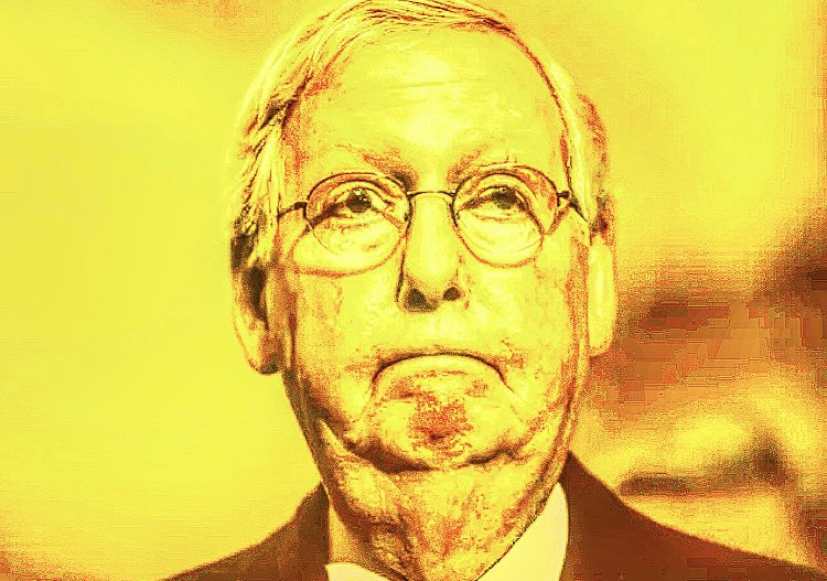 Mitch McConnell does not have jaundice but I wish he did.