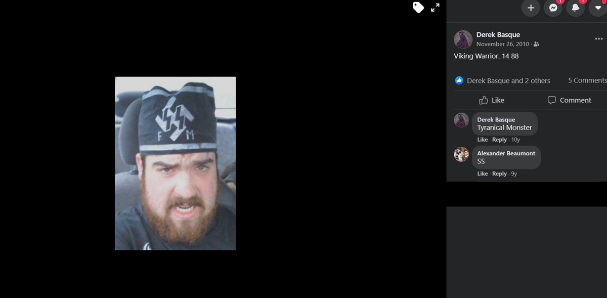 Why has he appeared on the blog?Well, he is currently a Northern Guard supporter. He had been a Soldiers of Odin member. And during all of this he has advocated for illegal terrorist group Blood & Honour. /33