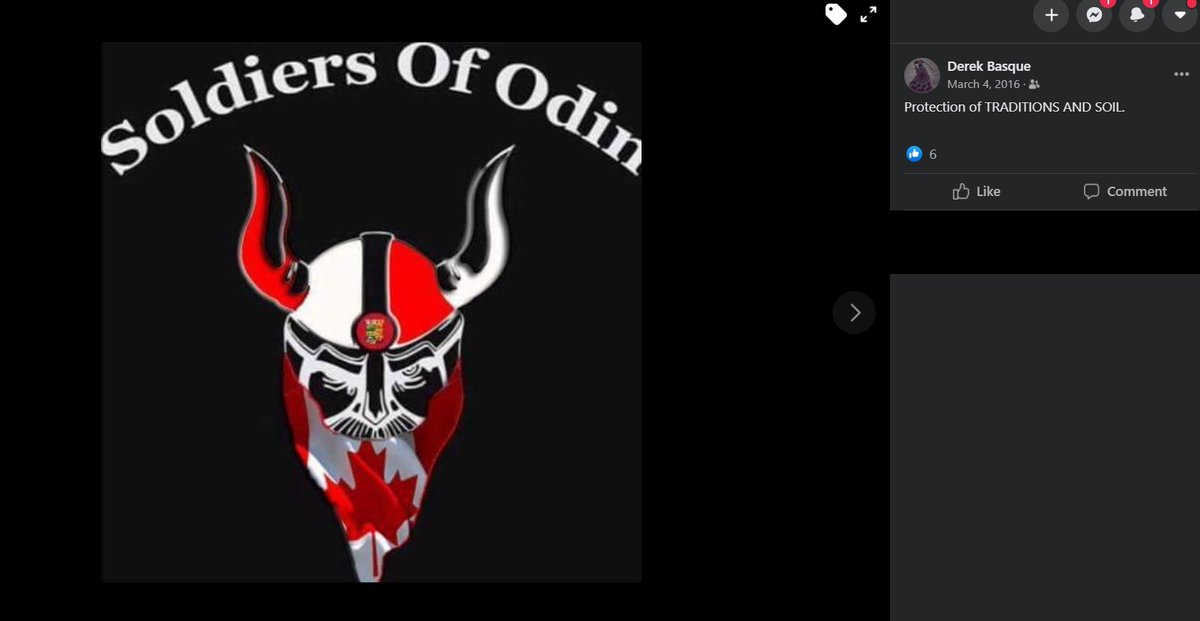 Why has he appeared on the blog?Well, he is currently a Northern Guard supporter. He had been a Soldiers of Odin member. And during all of this he has advocated for illegal terrorist group Blood & Honour. /33
