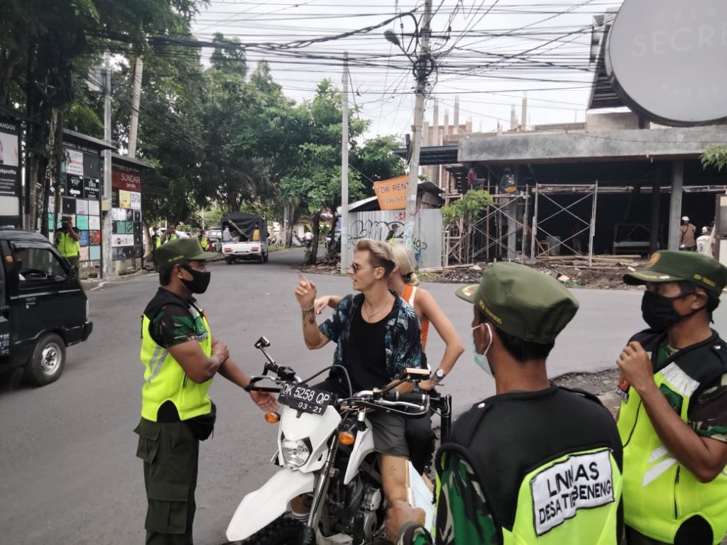 They don't wear masks, they don't wear helmets, they ride with three or four on a motorbike, they ride in their underpants... Just some of the complaints of police who deal with some foreigners who don't comply with coronavirus health protocols & road traffic rules in south Bali.