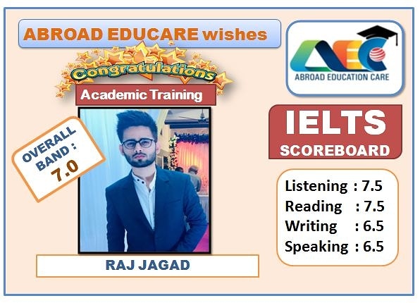 Abroad_Educare's tweet photo. AEC heartily Congratulates Raj Jagad for his bright IELTS Result.🎉🤩👏
We Wish him All The Best for his future endeavor.
.

#Abroad_Educare
#AEC
#Abroad_Educare_Bhavnagar
#IELTS
#IELTS_Coaching
#Best_Coaching.
.
#ielts
#Join_Today.
#ieltsreading
#ieltspreparation
#ieltstips https://t.co/qgWr5BOrbH