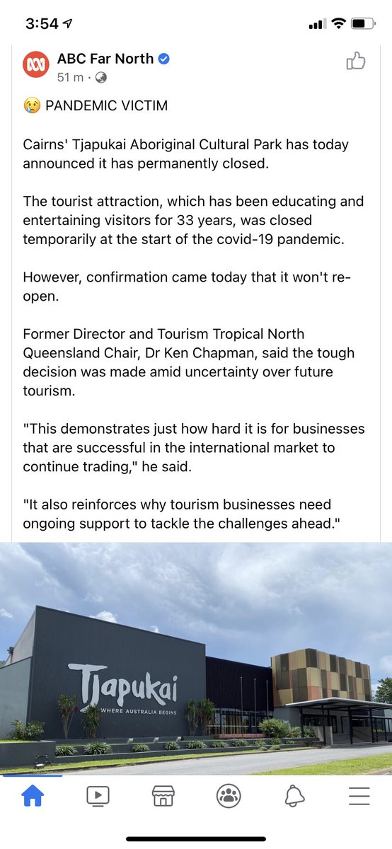 stangatatoa's tweet photo. Another example why Australians need to be able to #travel to ALL of #Australia at the moment. Heart breaking, ππ€
we loved visiting Tjapukai as a family. #qldborders #qld @AnnastaciaMP https://t.co/5LY2Fh1kfm