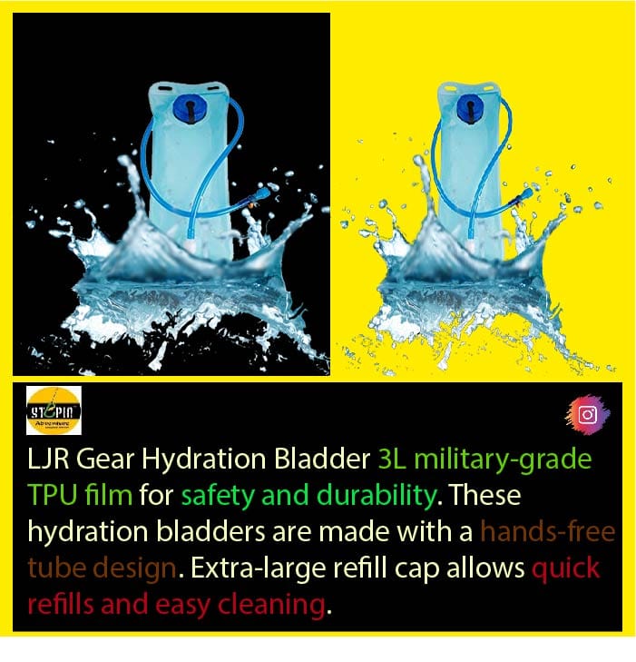 JR Gear Hydration Bladder 3L military-grade TPU film for safety and durability.
bit.ly/3opB2KE
#raidagears #hydration #hydrationbag #water #winter #ride #hiking #hikinggear #hikingnature #backpacking #stepinadventure #backpackinggear #giveawaytime #camping #bushcraft