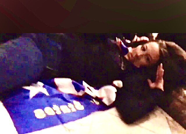 @ChristinaSays88 I’ve tried to enhance a frame of the video to investigate.  This is one of the frames, as she i on the ground.   Only enhanced with light and saturation.