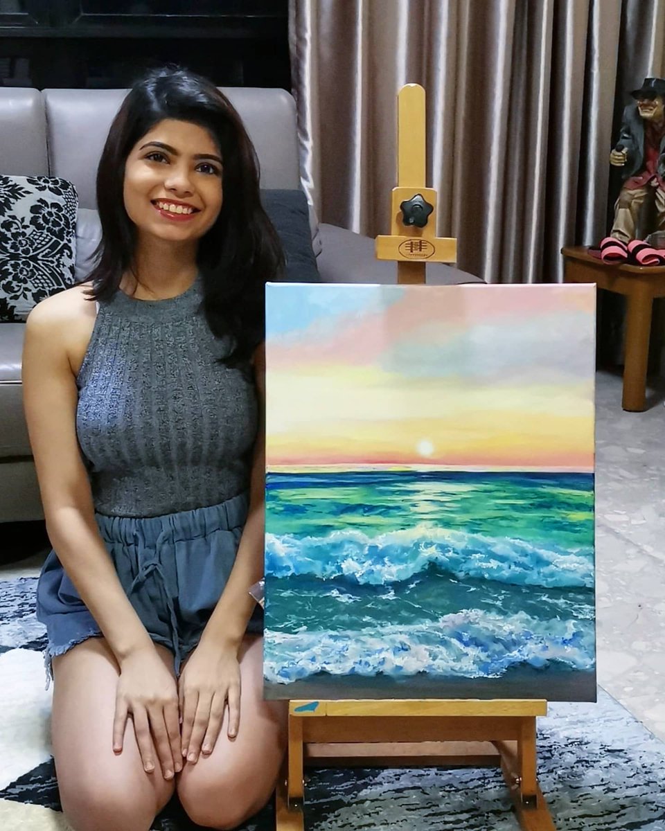 Divv_22's tweet photo. Hello, I painted this 20"x16" acrylic piece recently and it's one of the paintings I'm so proud of and love dearly. Will be putting it up for sale on my etsy soon 😊 https://t.co/nOP9bizq5A