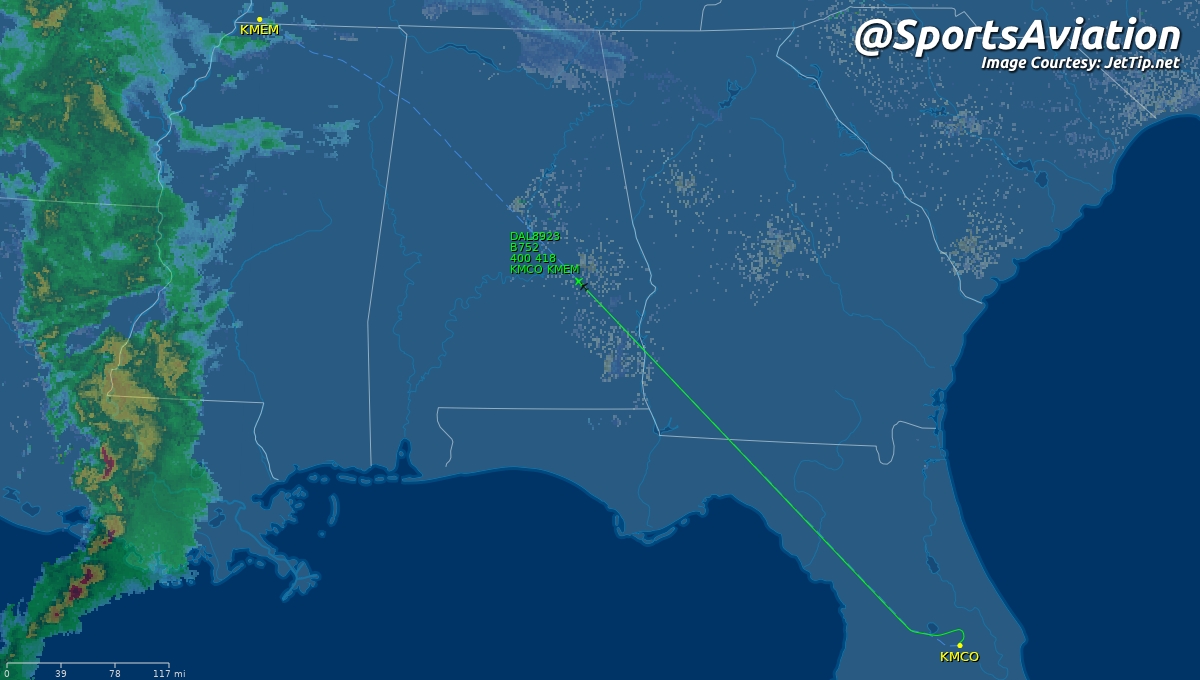 SportsAviation's tweet photo. 🏀 Cleveland Cavaliers (@cavs)
🗒️ #BeTheFight continuing trip from Florida
🆚 L 105-94 @ Orlando Magic #CLEvsORL
⏩ Memphis Grizzlies #GrindCity #CLEvsMEM
✈️ DAL8923 | N652DL | B752
🛫 MCO - 11:21pm ET
🛬 MEM - 12:22am CT
Track Here👉🏼: https://t.co/4MUKoft3Ht https://t.co/QuAVvrTHm1