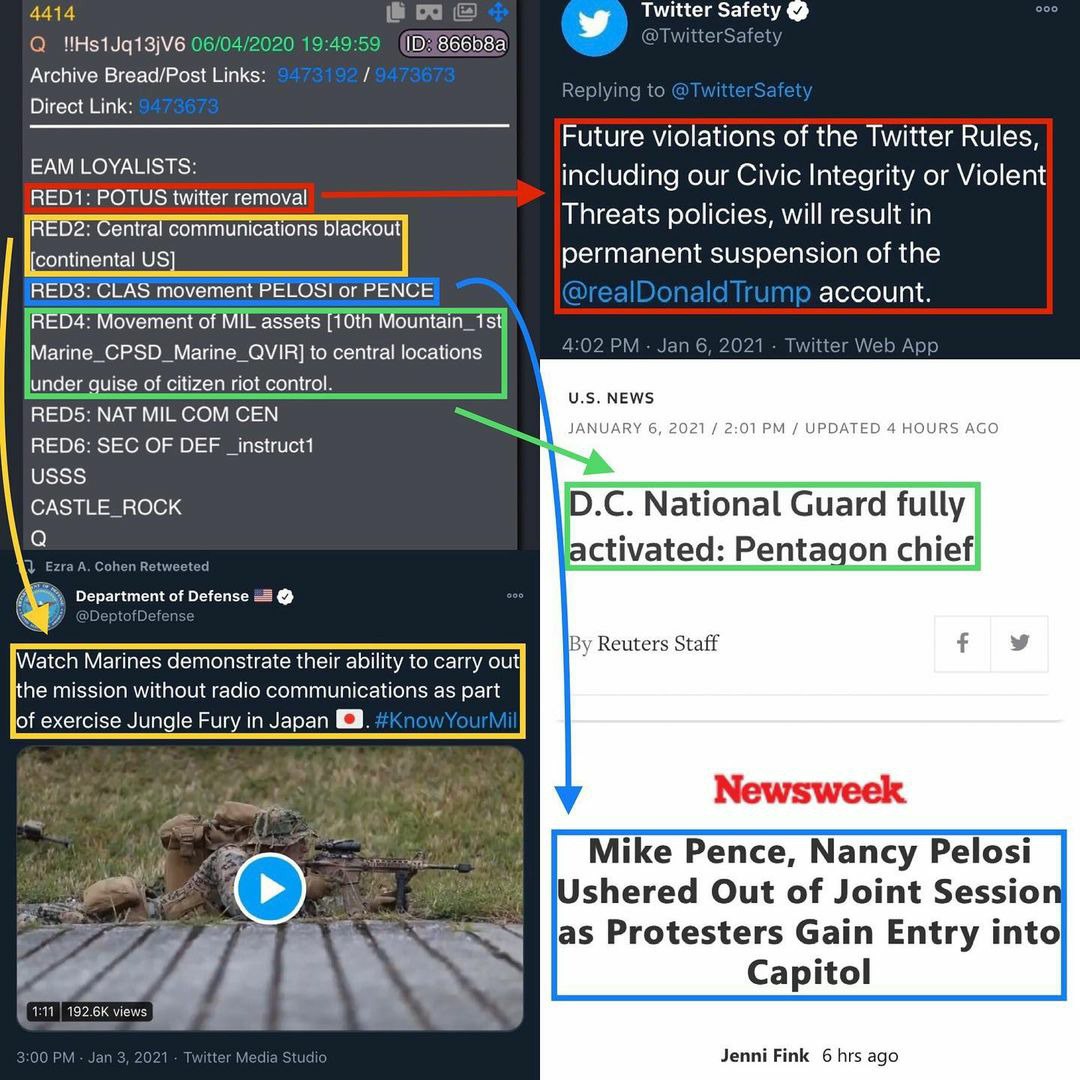 11/ though unavoidable QAnon is also turning to Qdrops for some prophetic revelations about the events of today and of course you can find Hopeium and answer to the evil events of today to justify a false flag event.
