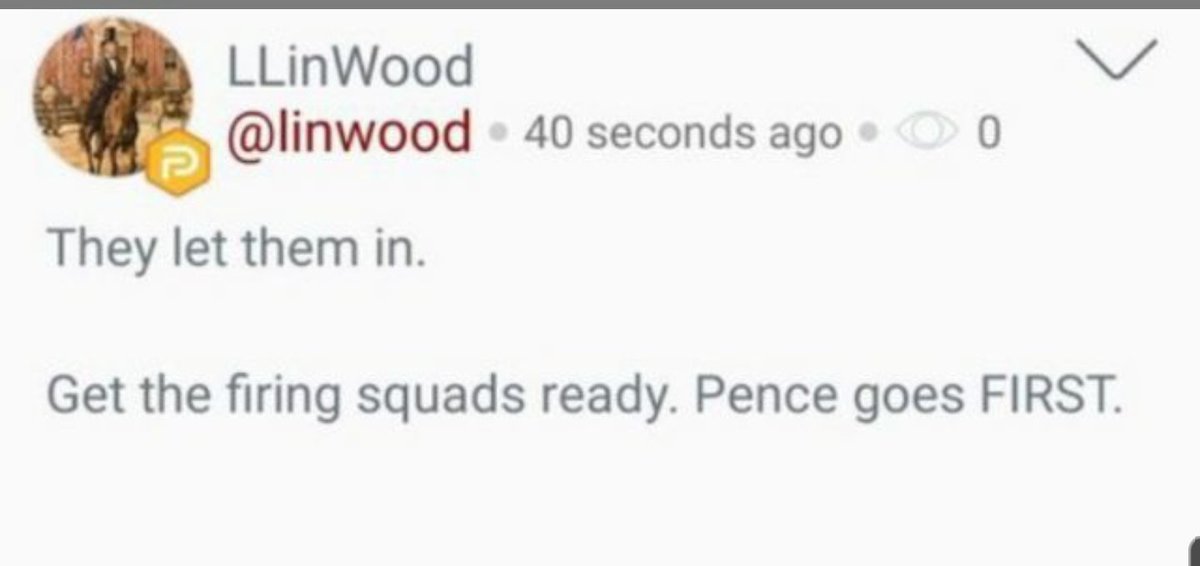 13/ On Parler Wood is inciting violence against VP pence.