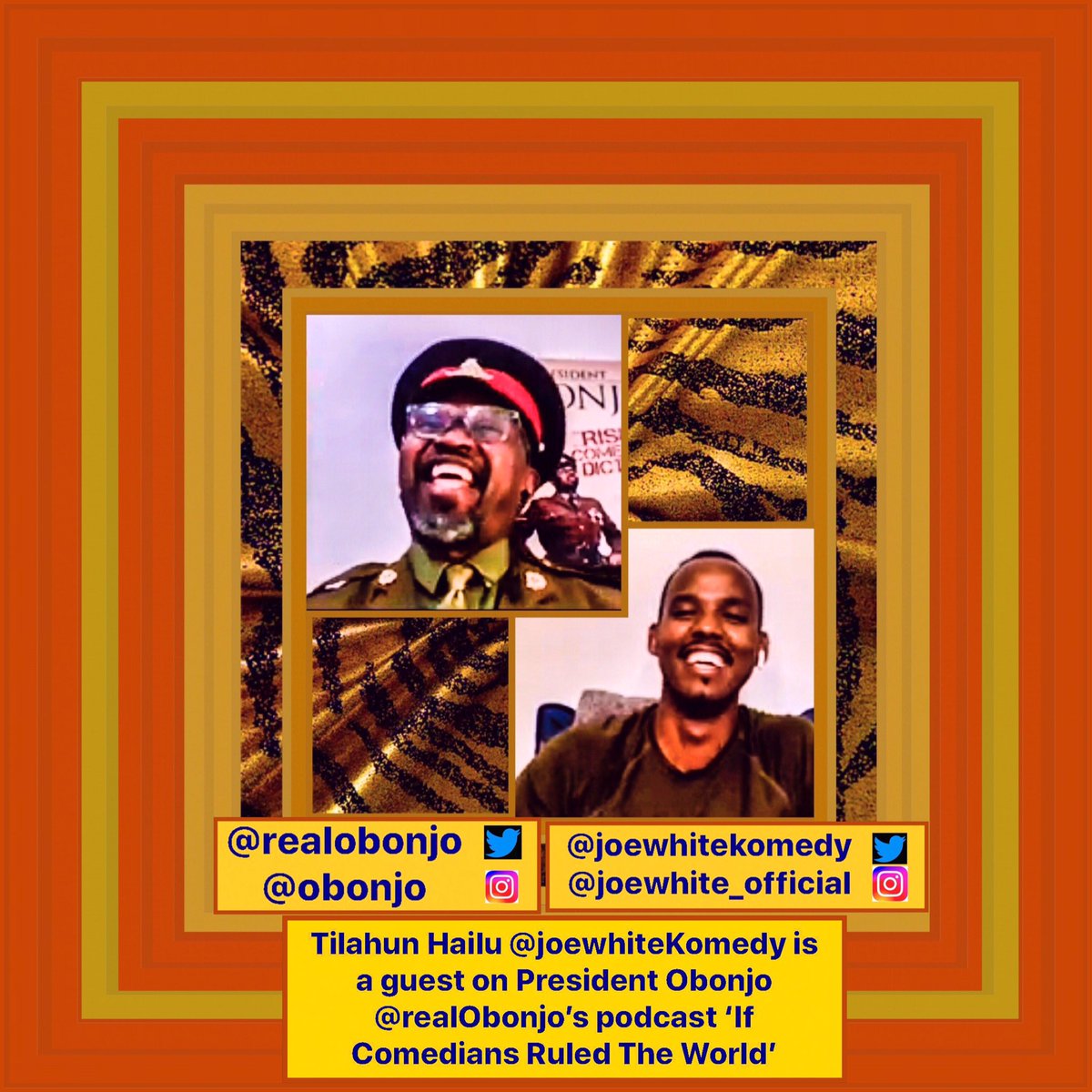 sanshui596's tweet photo. #TilahunHailu #joewhitekomedy is a guest on #PresidentObonjo #realObonjo’s #podcast ‘#IfComediansRuledTheWorld’

#bronx #manhattan #statensland #queens #brooklyn #sanfrancisco #washingtondc #washingtonstate #losangeles #django #juba #harlem #brixton #nyc 

https://t.co/hRdL5YvTs9 https://t.co/9INCQ3XJtZ