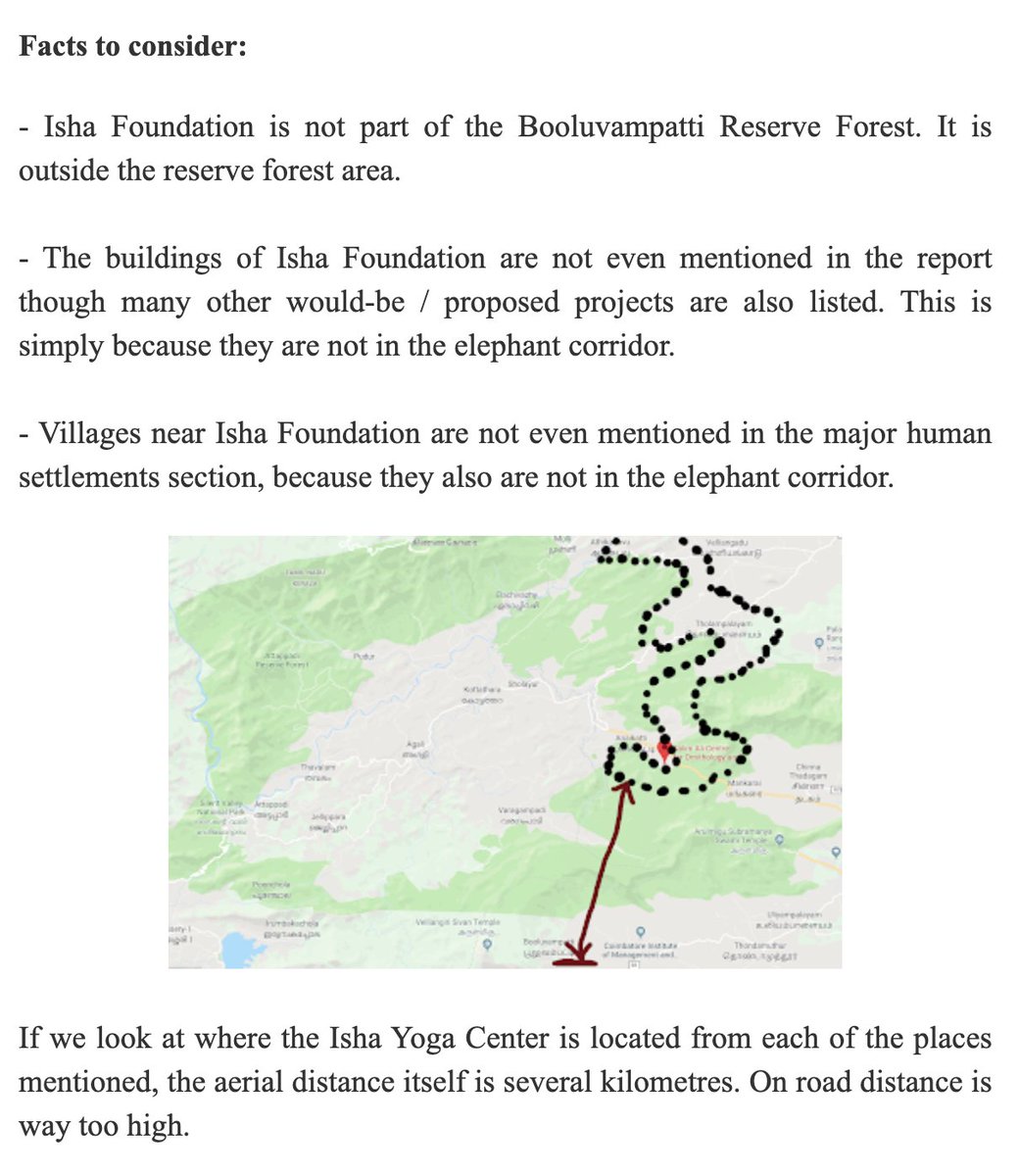 Basically, these  #HyenaActivists are trying to cement a baseless allegation on the Isha Foundation that  #Isha Yoga Center in Coimbatore is in an  #ElephantCorridor. However, this allegation has been disproved many times over it is not so. Clear proofs:  http://bit.ly/ElephantCorridor