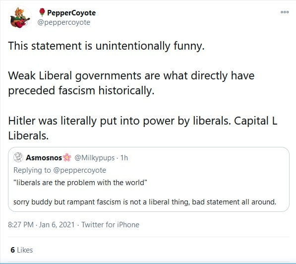 perth_qt's tweet photo. Didn't realize @peppercoyote was a Nazi

https://t.co/t9t4abRJRH https://t.co/nozGe5N71i